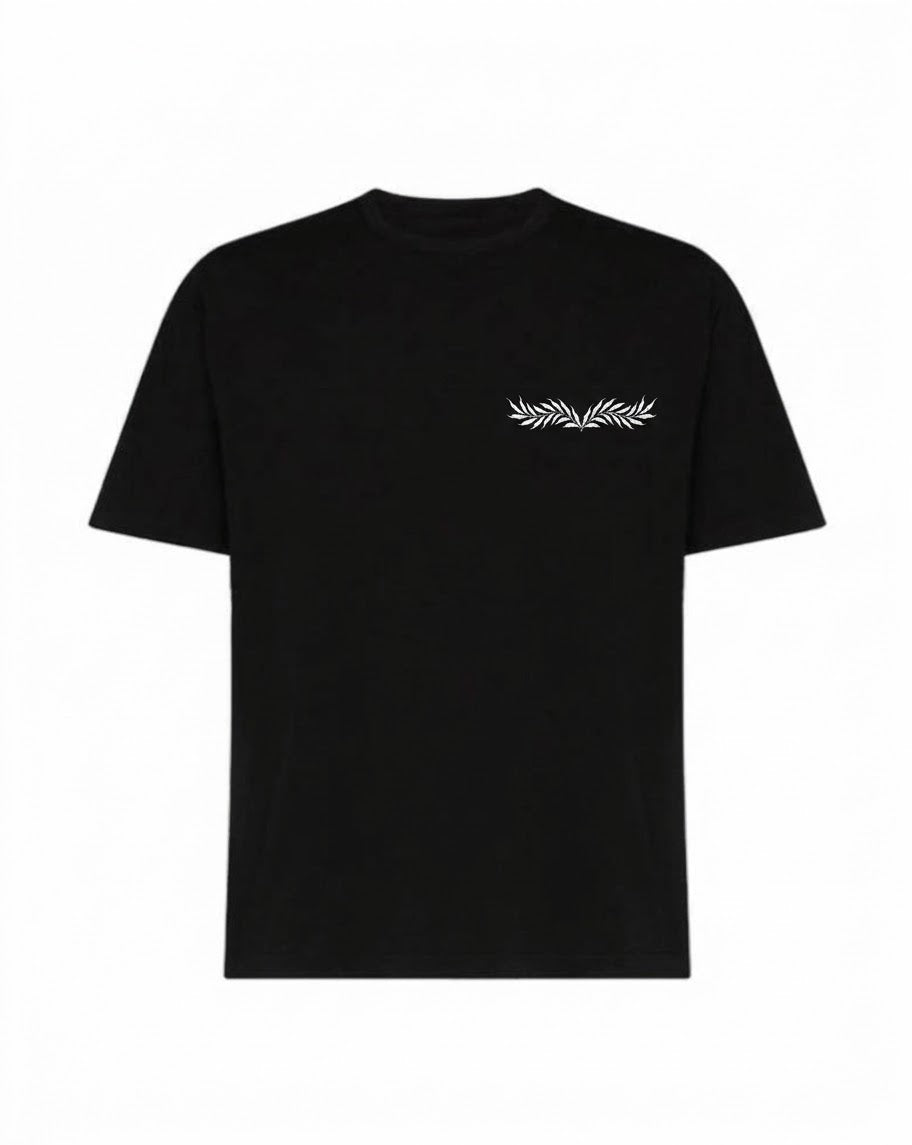 Black Aurelius T-Shirt (Small Logo Infront)