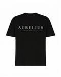 Black Aurelius T-Shirt (Logo At The Back)